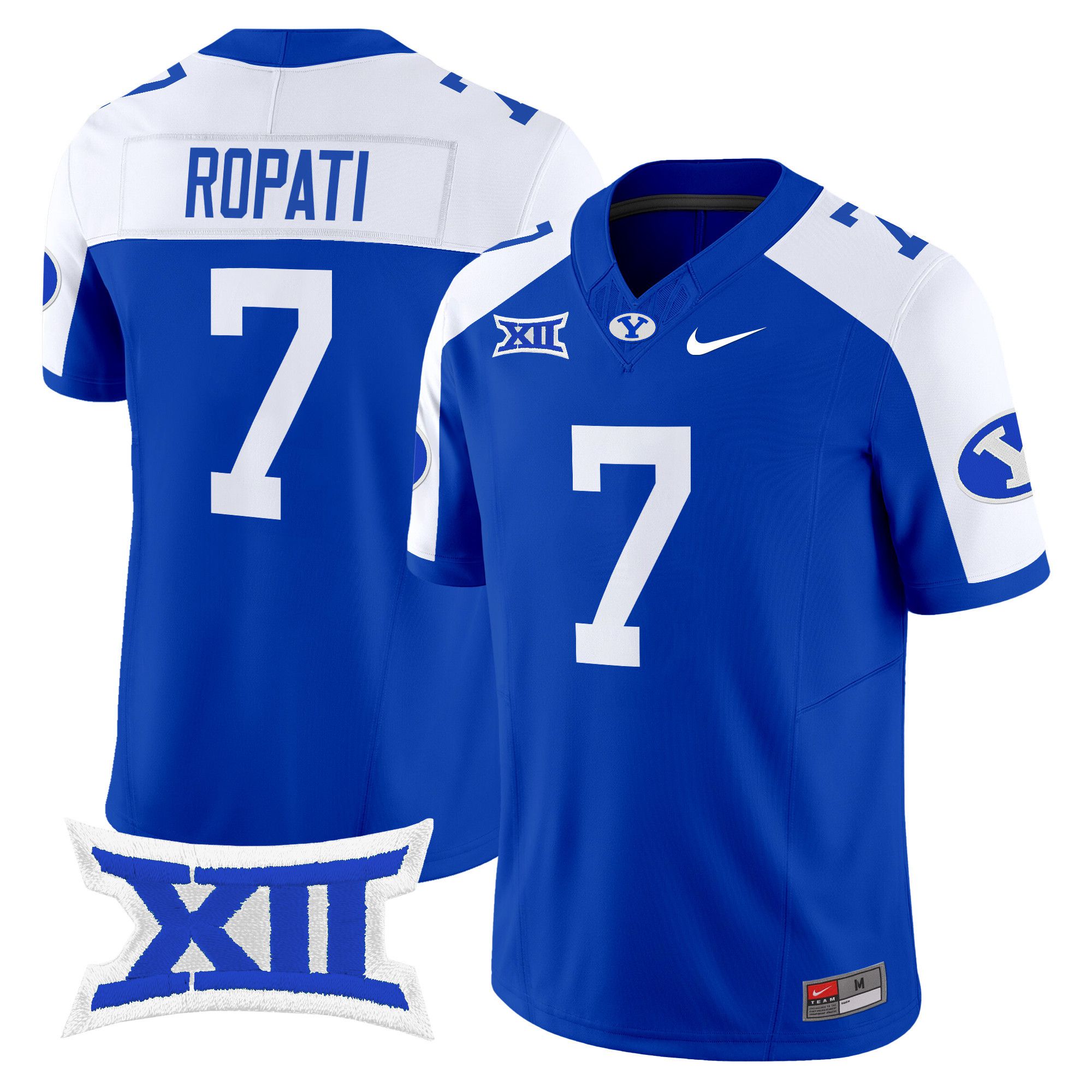 Men BYU Cougars #7 Ropati Blue Nike 2024 Vapor Limited NCAA Jersey->more ncaa teams->NCAA Jersey
